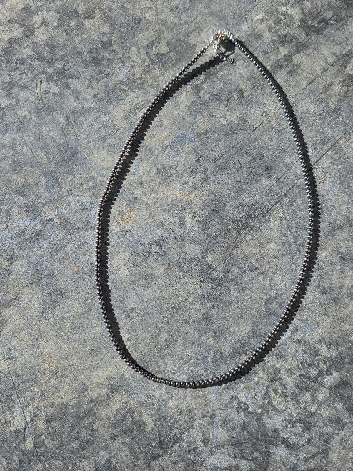20" 3mm Sterling Pearl Necklace