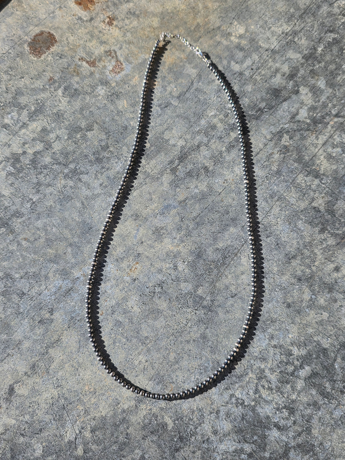 26" 4mm Sterling Pearl Necklace