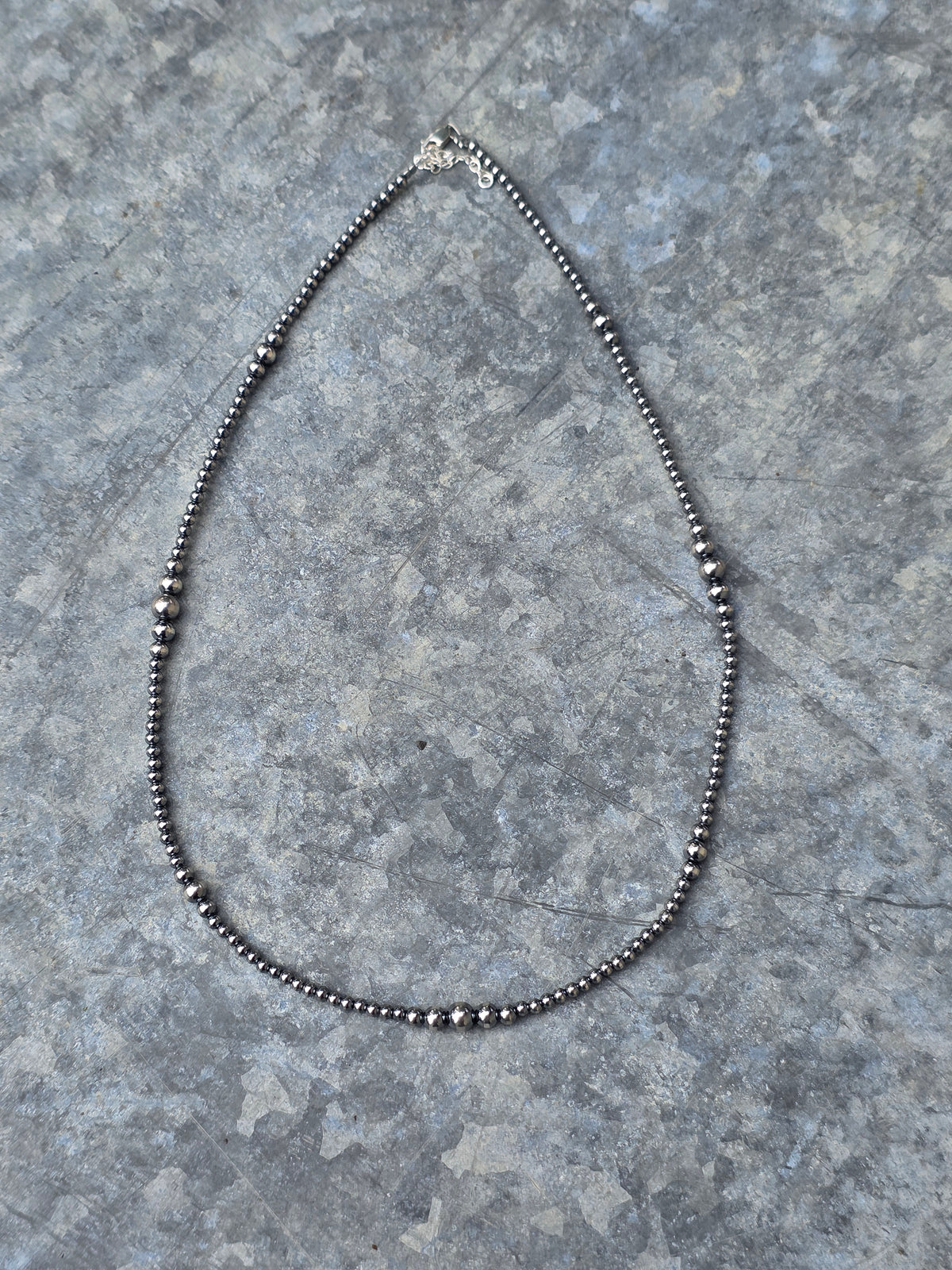 18" 3mm Graduated Sterling Pearl Necklace