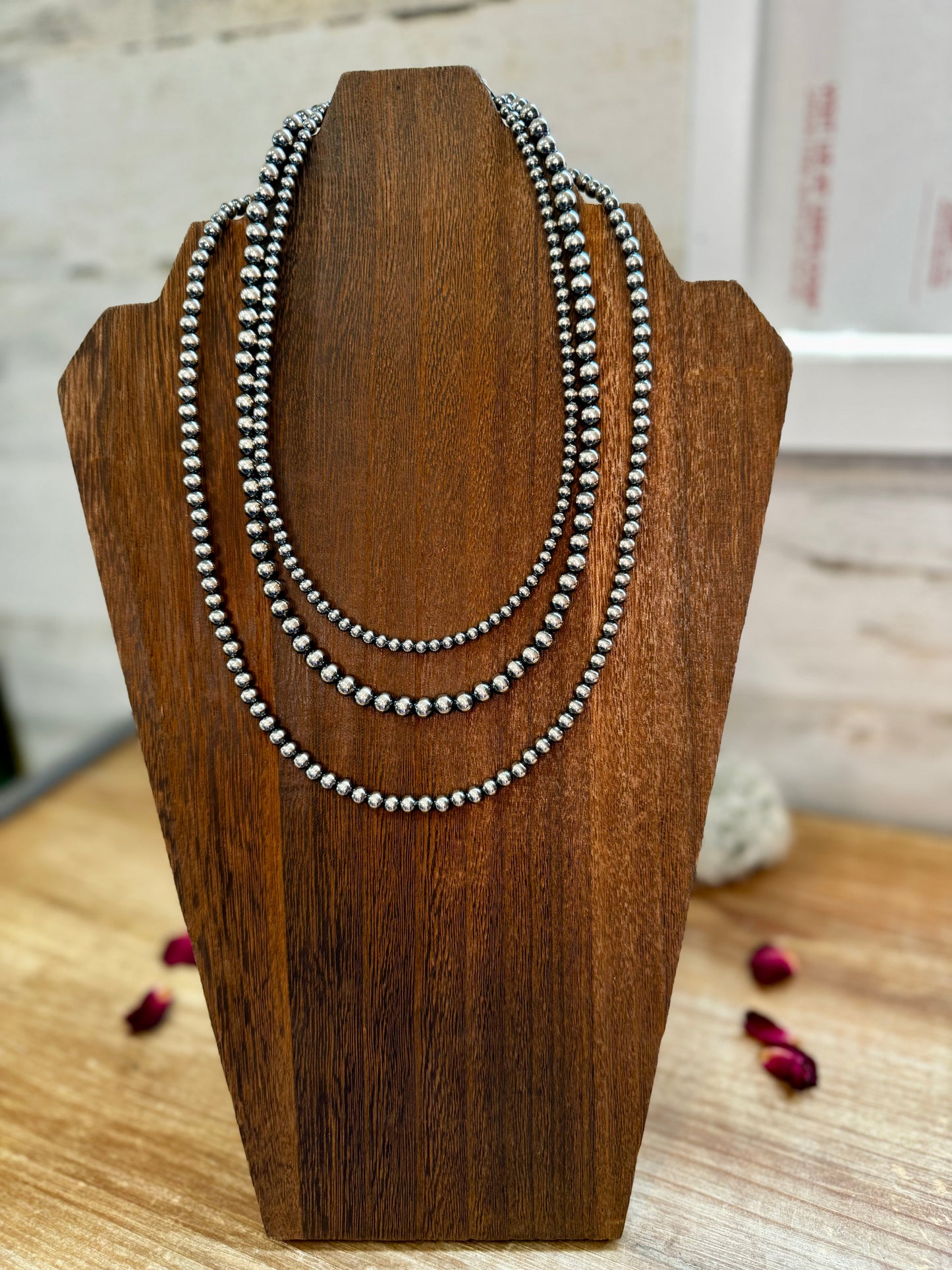 NEW! Build your own Sterling Silver Pearls Necklace 3-4-5-6-8-10-12-14 mm