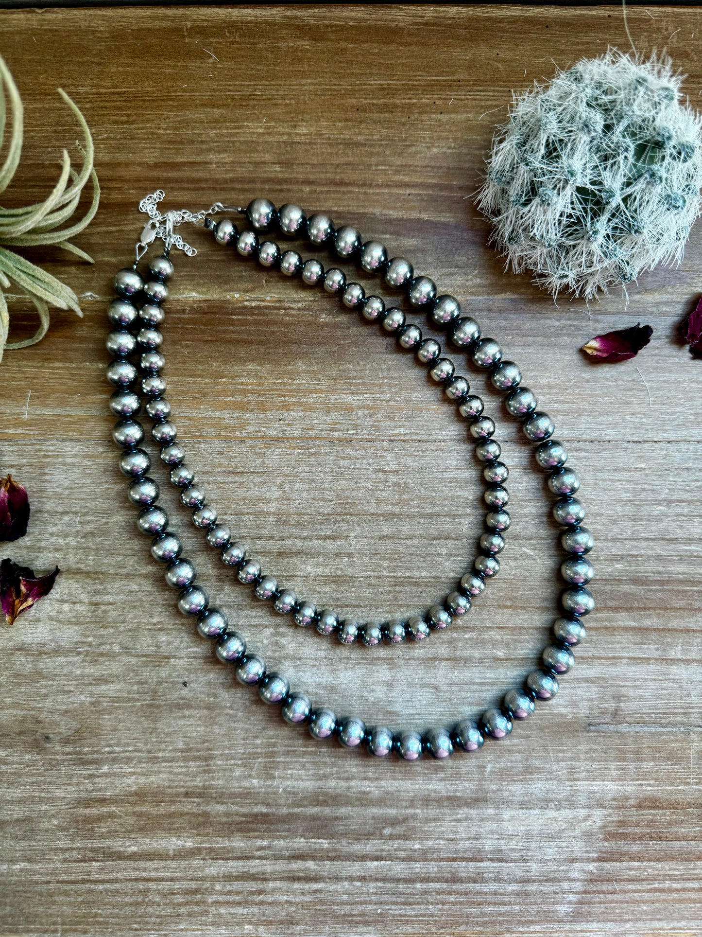 NEW! Build your own Sterling Silver Pearls Necklace 3-4-5-6-8-10-12-14 mm