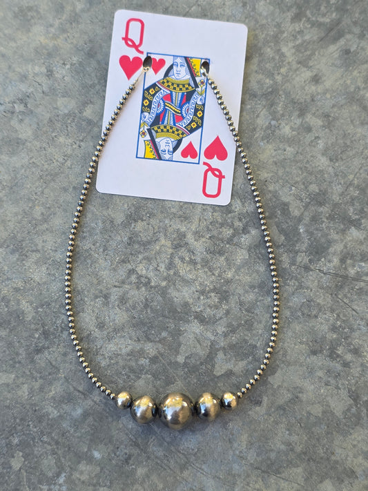 16mm Graduated Sterling Pearl Necklace