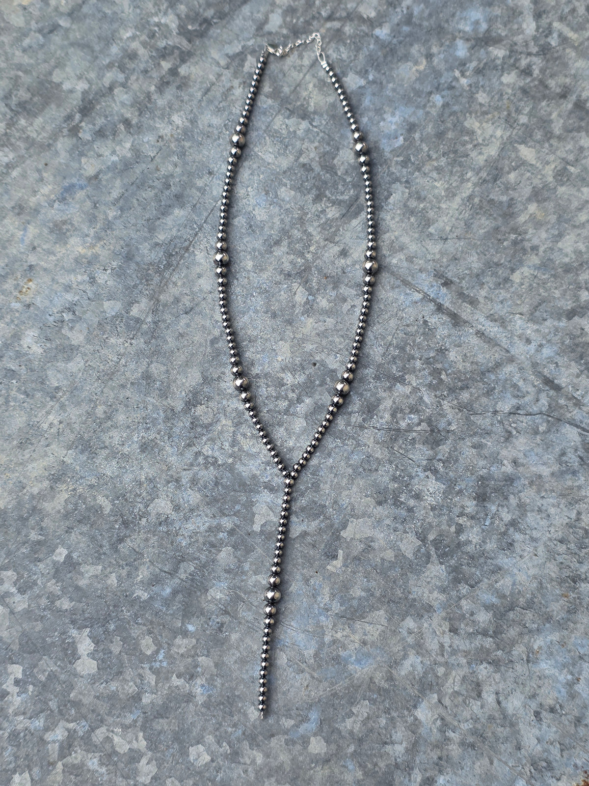 Sterling Pearl Lariat