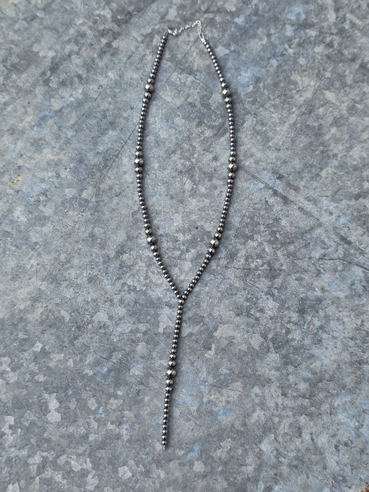 Sterling Pearl Lariat