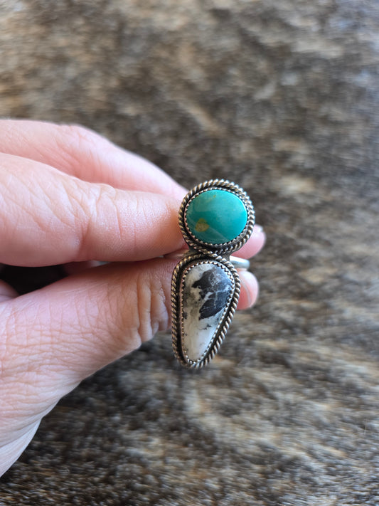 8.5 Kingman & Whote Buffalo Ring