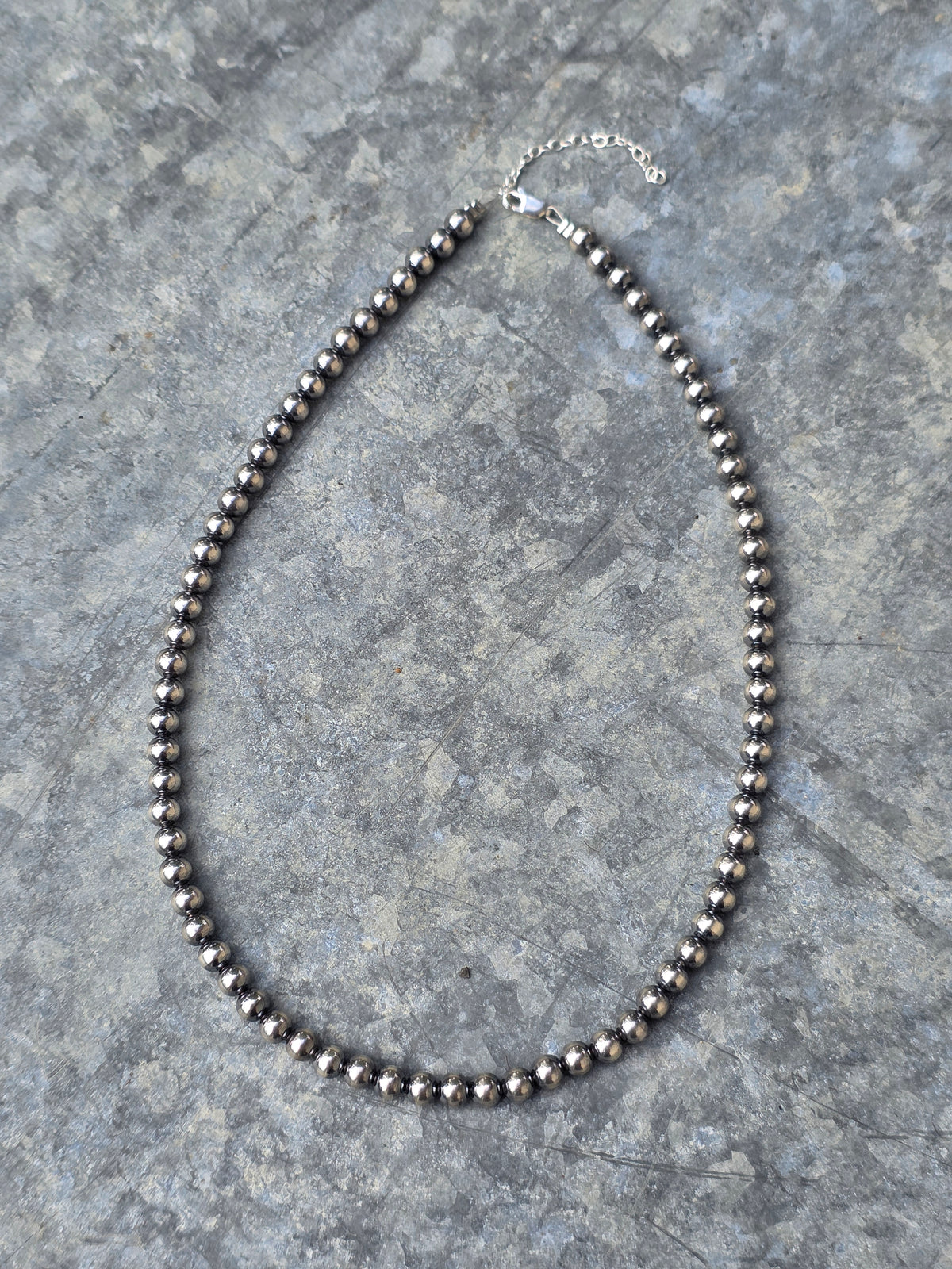 16" 5mm Sterling Pearl Necklace