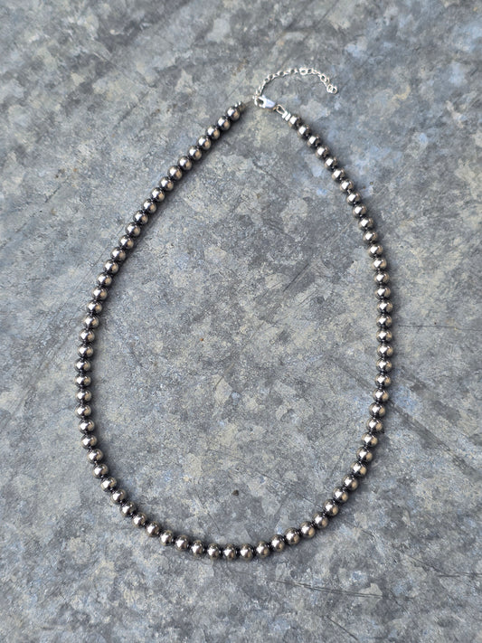 16" 5mm Sterling Pearl Necklace