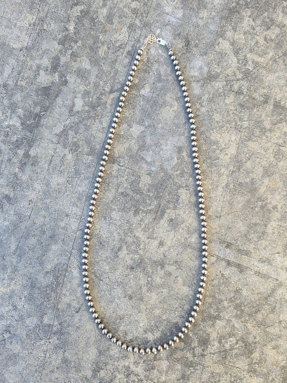 22" 5mm Sterling Pearl Necklace