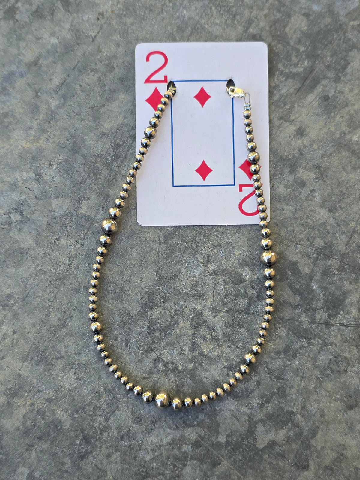 Graduated Sterling Pearl Necklace