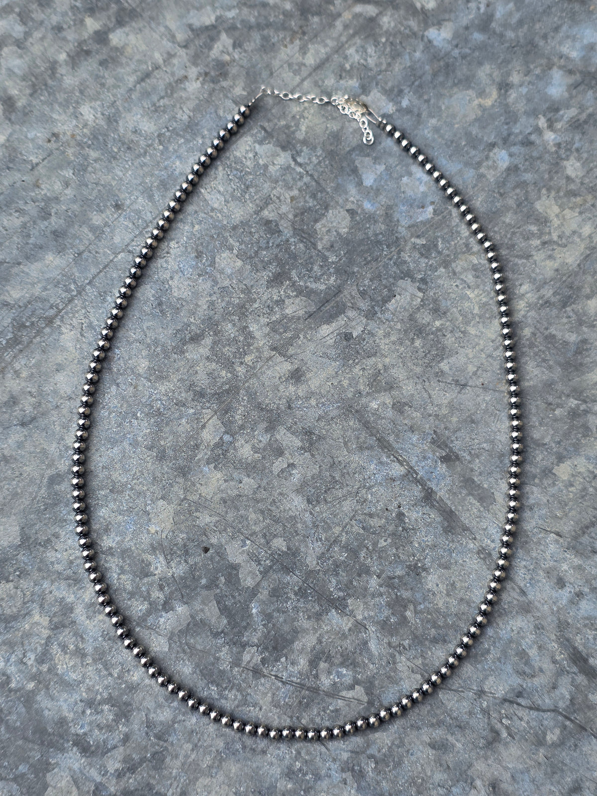 20" 4mm Sterling Pearl Necklace